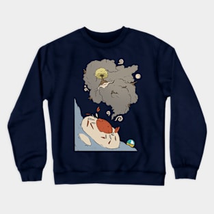 Dreaming Crab Sea Animal Crustacean Art Crewneck Sweatshirt